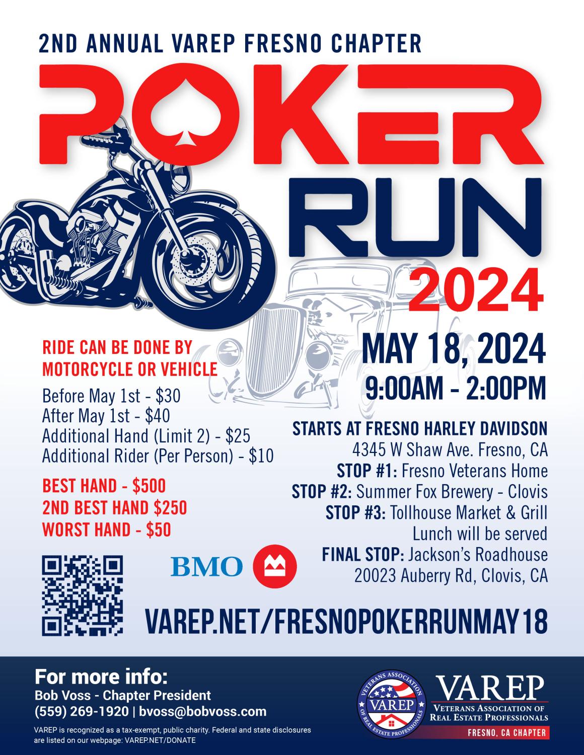 2nd Annual VAREP Fresno Chapter Poker Run