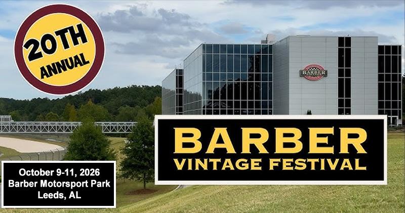 Barber Vintage Motorcycle Festival 2026