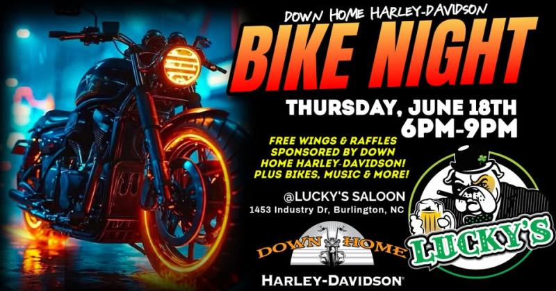 Down Home Bike Night at Lucky's Saloon