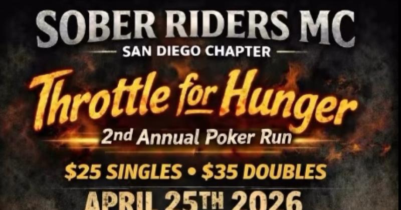 Sober Riders Throttle for Hunger