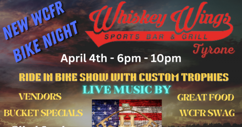 WCFR Whiskey Wings Tyrone Bike Night