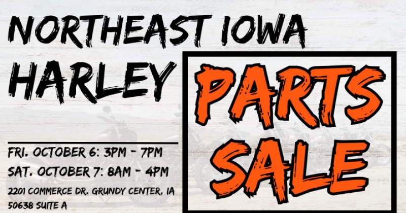 Northeast Iowa Motorcycle Parts Sale