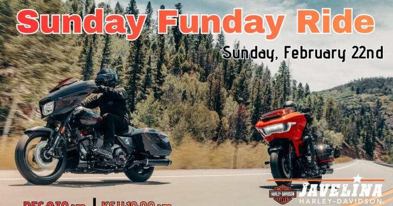 Sunday Funday Ride with  Javelina Harley-Davidson