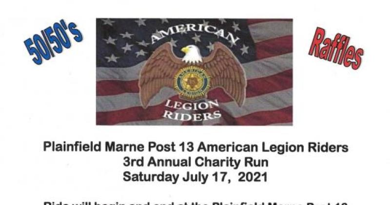3rd Annual Charity Run Post 13 American Legion Riders 