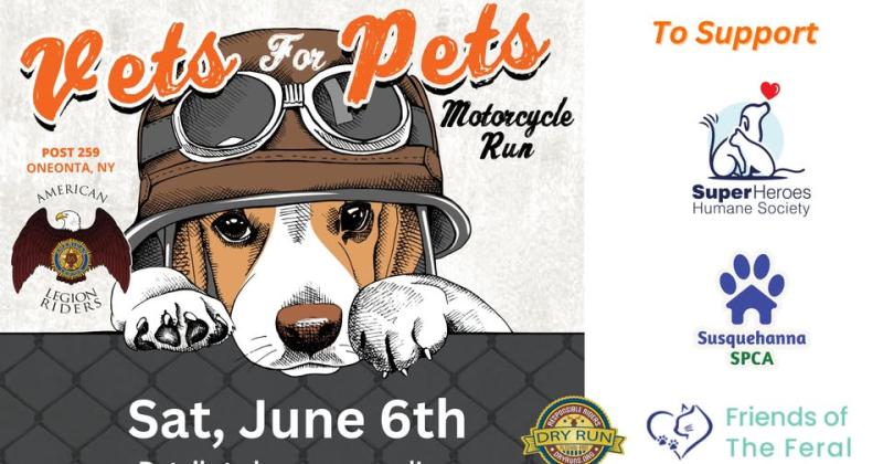 9th Annual American Legion Riders Vets for Pets Run