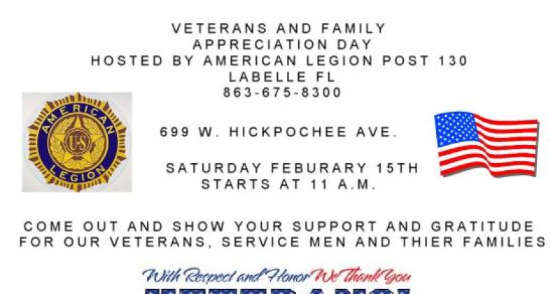 Veterans &  Veterans  family appreciation Day