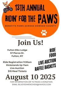 13th Annual Ridin' For The Paws