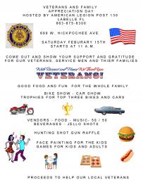 Veterans &  Veterans  family appreciation Day