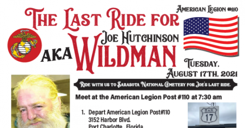Joe Hutchinson Aka "Wildman" Last Ride