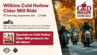 Wilkins Cold Hollow Cider Mill Ride