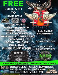 AMG/BOA  Music City Bikefest with Boswell's Harley!