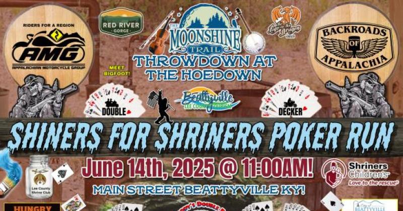 AMG "Shiners for Shriners Poker Run"  in Red River Gorge!
