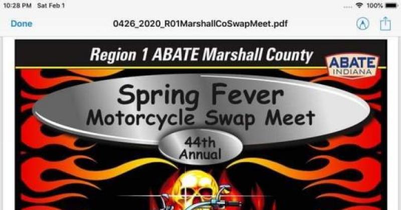Marshall County ABATE 44th Annual Spring Fever Swap Meet