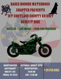 1st Cortland County K9 Unit Benefit Ride