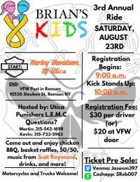 3rd Annual Brian's Kids Ride