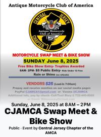 AMCA Central Jersey Chapter Swap Meet &  Bike Show 