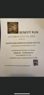 Veterans Brotherhood Benefit Motorcycle Run