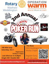 Rotary Poker Run / Operation Warm