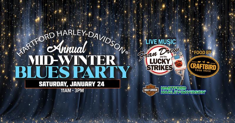 Mid-Winter Blues Party at Hartford Harley-Davidson 