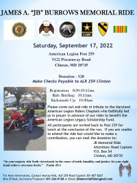 James A. “JB” Burrows Memorial Ride