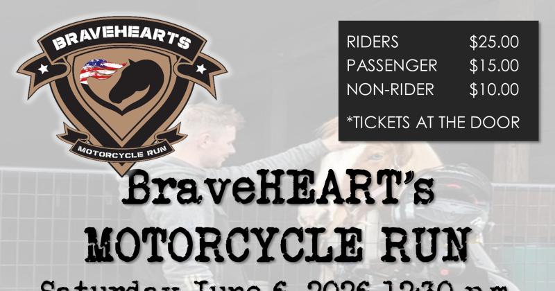 BraveHEARTS Motorcycle Run - June 6, 2026