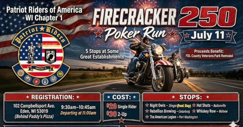 Firecracker 250 Poker Run