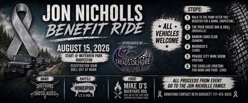 Jon Nicholls Benefit Motorcycle Ride