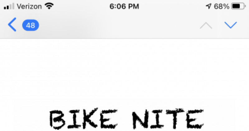 Poor bastard riders bike nite
