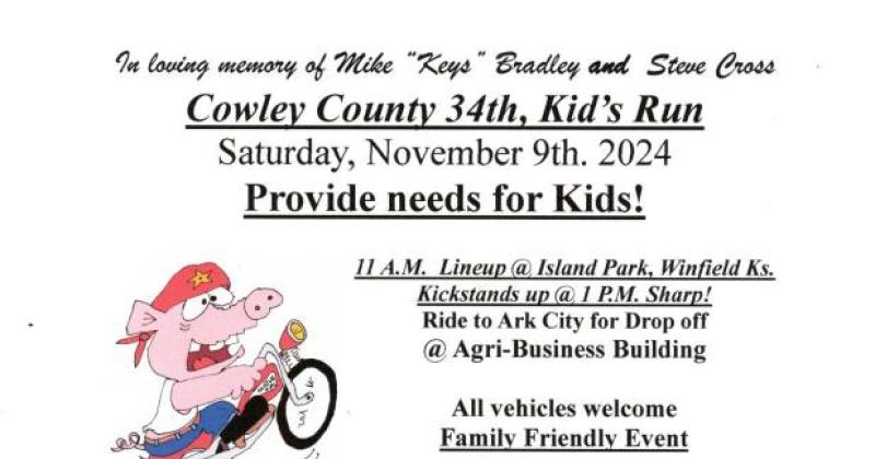 Cowley County 34th. Kids Run
