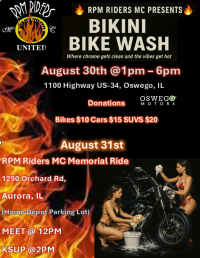 RPM RIders MC - Bikini BikeWash / Memorial Ride