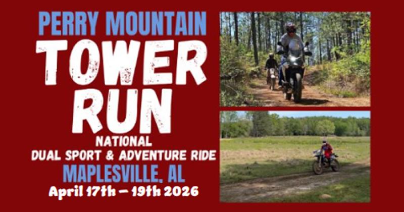 2026  Perry Mountain National  Tower Run DS & ADV Ride
