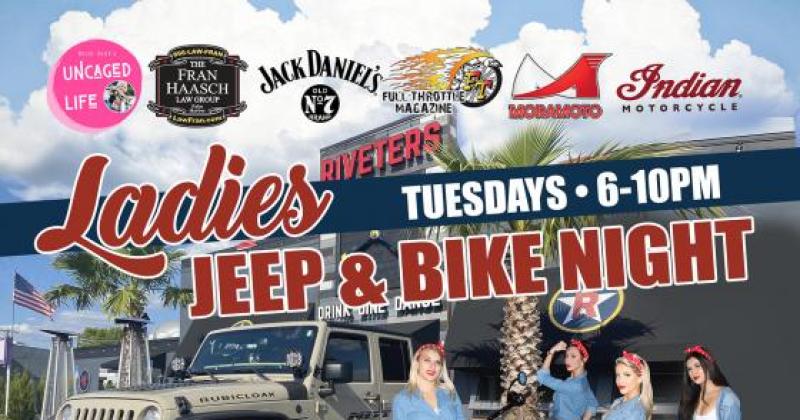 Tuesdays Ladies Bike & Jeep Night @ Riveters Tampa