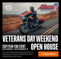 Veterans Day Weekend Open House