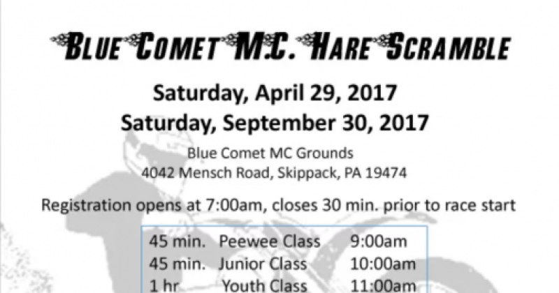 Blue Comet M.C. Hare Scramble
