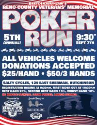 5th Annual Reno County Veterans' Memorial Poker Run