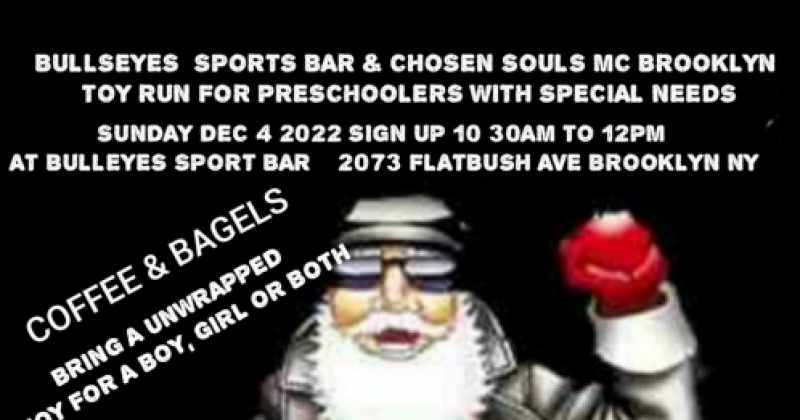 Bullseye Sport Bar & Chosen Souls MC Toy Run
