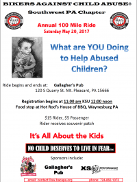 Bikers Against Child Abuse Annual 100 Mile Ride