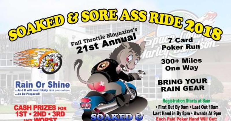 Full Throttle Magazine's 21st Annual Soaked and Sore Ass Poker Run
