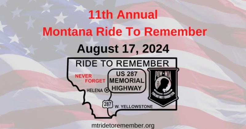  11th Annual POW MIA  Ride to Remember in Montana