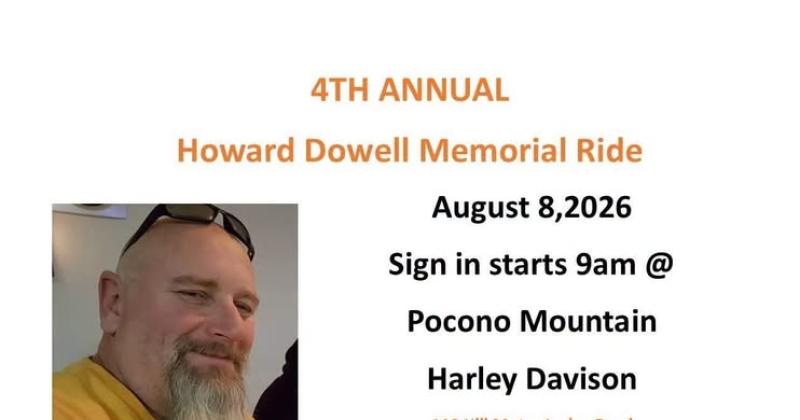 4th Annual Howard Dowell Memorial Ride