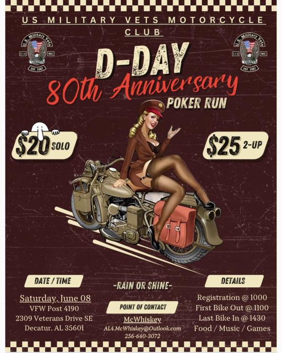 Memorial D-Day Poker Run